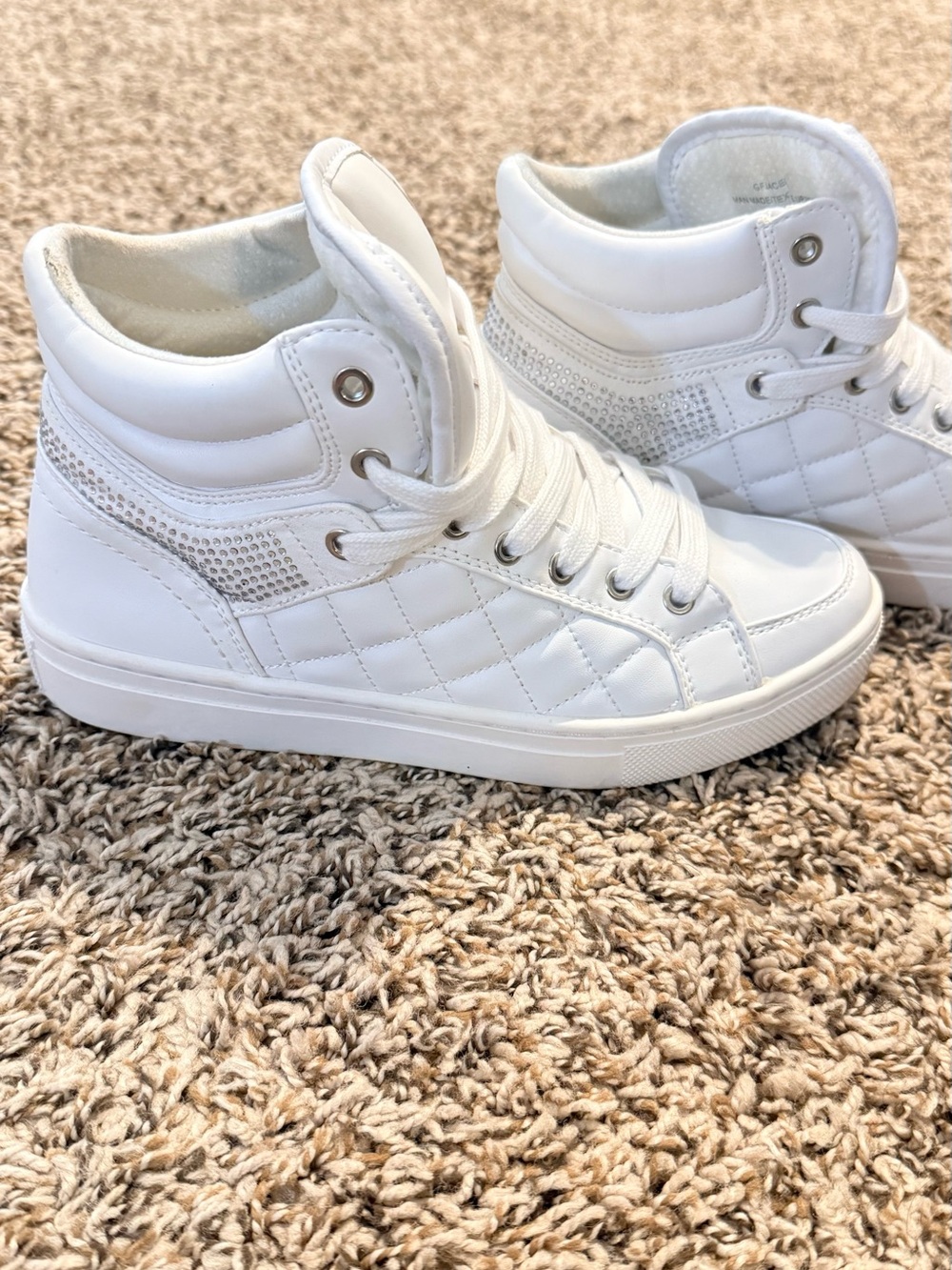GUESS White High-Top Sneakers - Picture 3 of 6